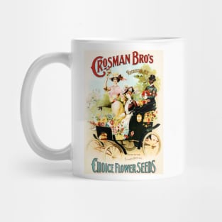 CROSMAN BROS Choice Flower Seeds Vintage America Advertisement Mug